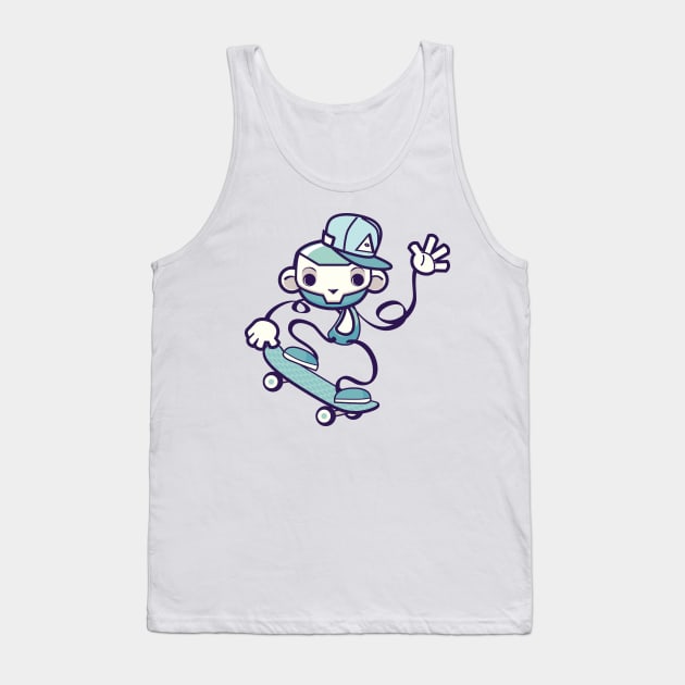 Skate Monkey Tank Top by Digster